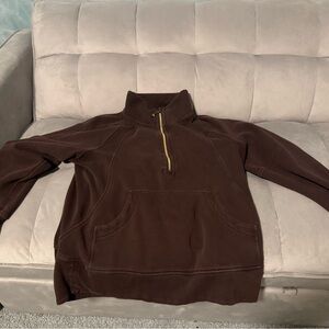 EUC Lululemon Funnel Neck Scuba Espresso